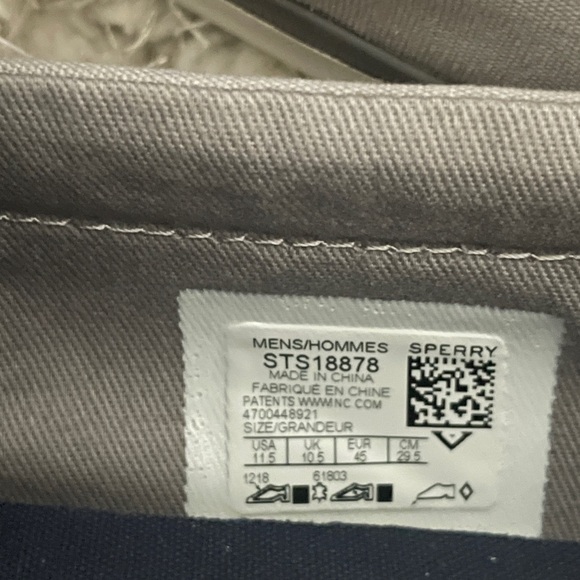 Sperry Top Sider men’s gray Mainsail Penny Slip-On Loafer Sneaker Size 11.5 NEW - Picture 9 of 9